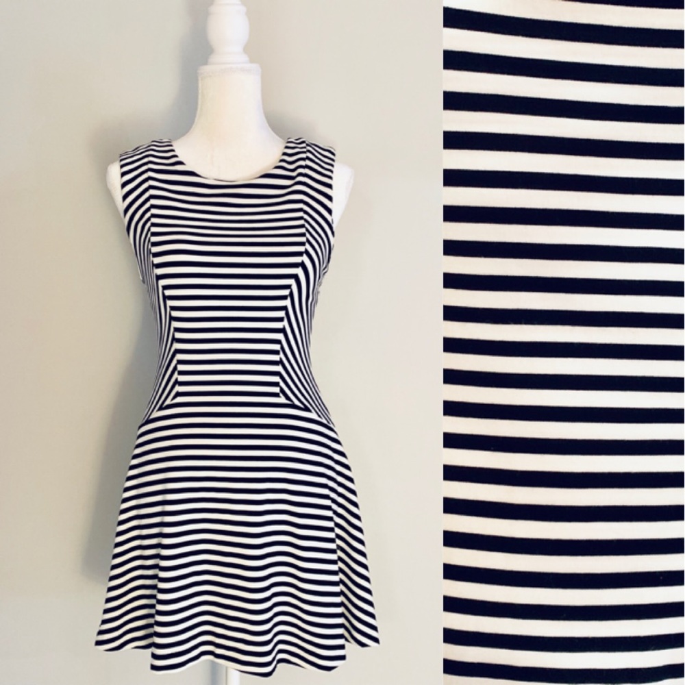 Free People • Black and White Striped Dress